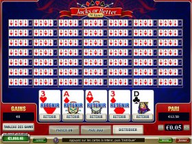 Video Poker : jacks or better 50 lines